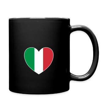 Italian heart - Full Colour Mug - black - Right