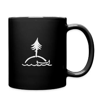 Canoe island lake - Full Colour Mug - black - Right