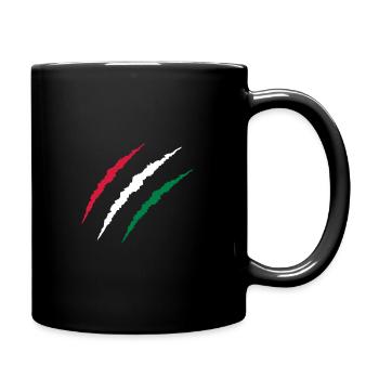 krallen ungarn - Tasse einfarbig - Schwarz - Rechts