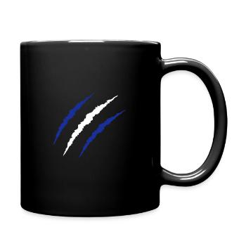 krallen finnland - Tasse einfarbig - Schwarz - Rechts