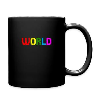 World - Full Colour Mug - black - Right