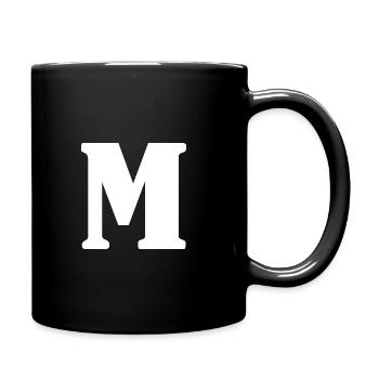M - Tasse einfarbig - Schwarz - Rechts