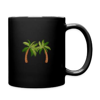 Palme Palmen 1506 W. - Tasse einfarbig - Schwarz - Rechts