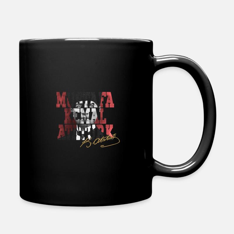 Mustafa Kemal Atatürk - Tasse einfarbig - Schwarz