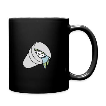 The World in a Cup - Tasse einfarbig - Schwarz - Rechts