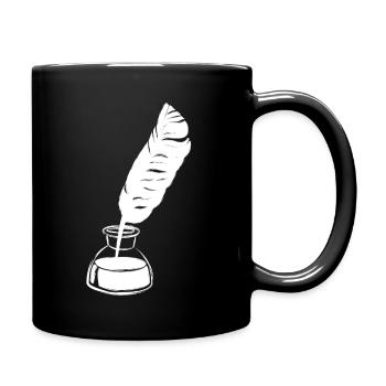 Stylo à encre lyrique poésie - Mug uni - noir - Droite
