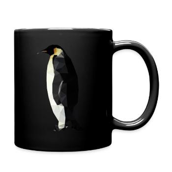 Penguin polygon geometric shapes - Full Colour Mug - black - Right