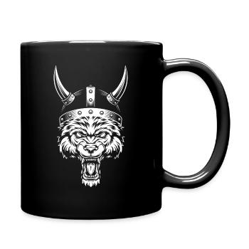 Wikinger - Tasse einfarbig - Schwarz - Rechts