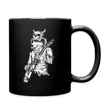 Wolf squelette guitare guitare e-guitare rock - Mug uni - noir - Droite