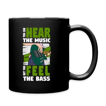 Bassist E-Bass Musik - Tasse einfarbig - Schwarz - Rechts