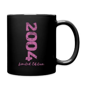 18. Geburtstag Mädchen 18 Jahre 2004 Spruch - Tasse einfarbig - Schwarz - Rechts