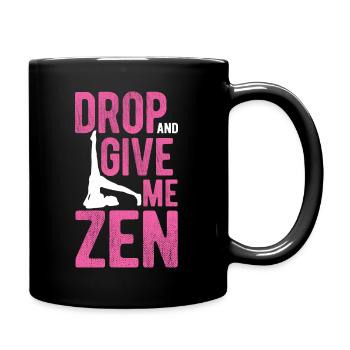 Yogalehrer Spruch Für Yogi Yoga - Tasse einfarbig - Schwarz - Rechts