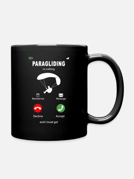Le parapente vous appelle - Mug uni - noir