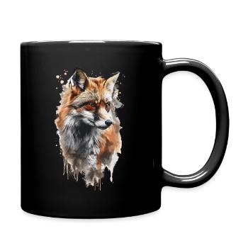 Jagd chasse au renard - Mug uni - noir - Droite