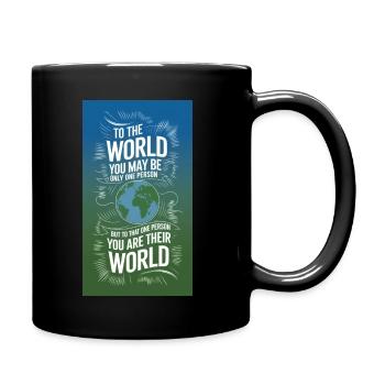 Les mots ont un sens profond dans la vie et ''BE KIND'' - Mug uni - noir - Droite