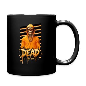 Dead but rich - Tasse einfarbig - Schwarz - Rechts