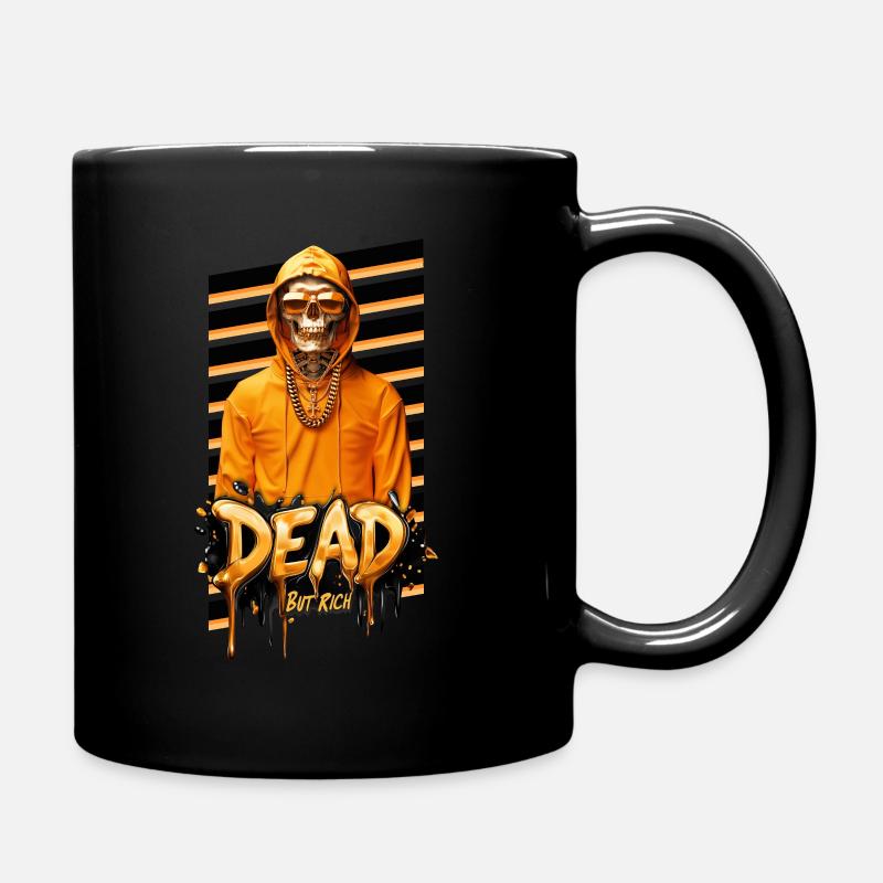 Dead but rich - Tasse einfarbig - Schwarz