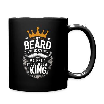 Bart Schnurrbart Bärtige Männer - Tasse einfarbig - Schwarz - Rechts