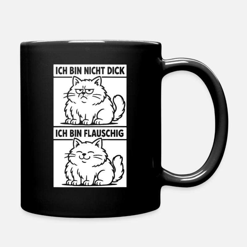 Je ne suis pas grosse, je suis moelleuse - Mug uni - noir