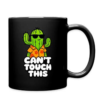 Cool Cactus Can't Touch This - Full Colour Mug - black - Right