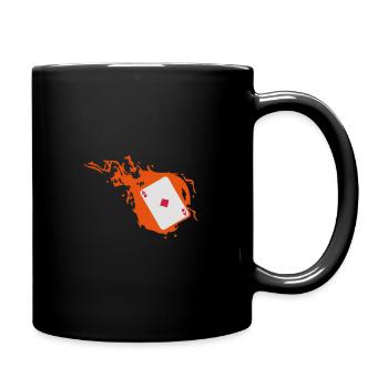 carte poker card as flamme carreau 1 - Mug uni - noir - Droite