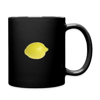 lemon - Full Colour Mug - black - Right