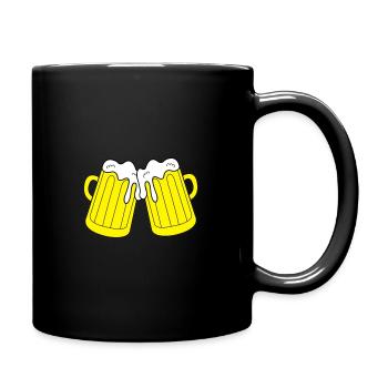 beer glasses - Full Colour Mug - black - Right