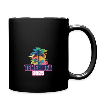 Tenerife 2025 Palmiers de vacances - Mug uni - noir - Droite