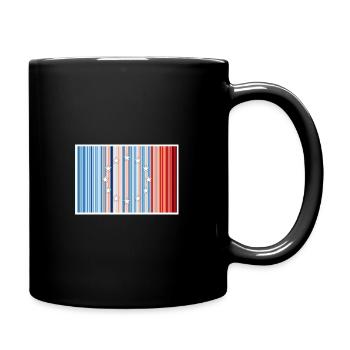 Europa Warming Stripes - Full Colour Mug - black - Right