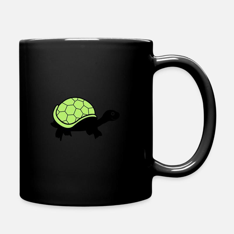turtle - Tasse einfarbig - Schwarz