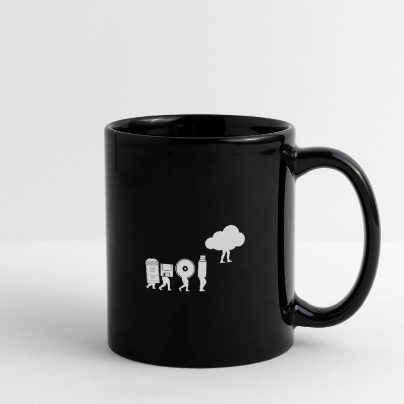 Evolution of Data Storage Coding Computer Cloud Full Colour Mug