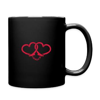 dear handcuffs - Full Colour Mug - black - Right