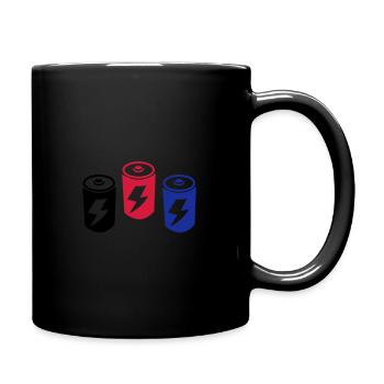 Batteries - Full Colour Mug - black - Right
