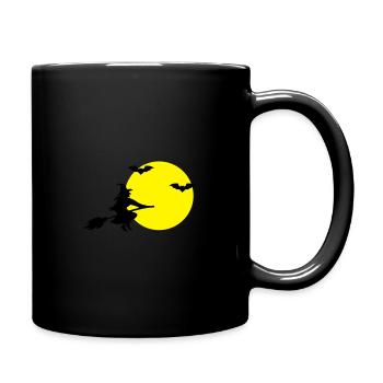 hexe fledermäuse - Tasse einfarbig - Schwarz - Rechts