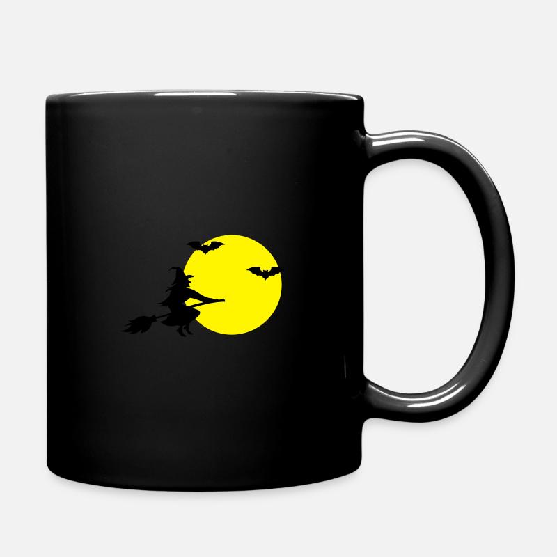 hexe fledermäuse - Tasse einfarbig - Schwarz
