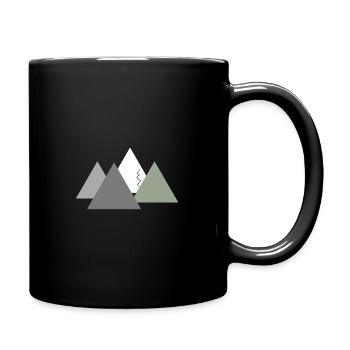 Bergpanorama, , Berge, Gebirge - Tasse einfarbig - Schwarz - Rechts