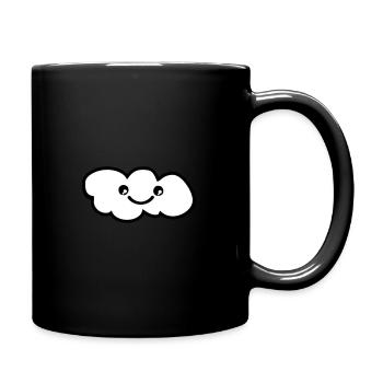 cloud smile - Full Colour Mug - black - Right