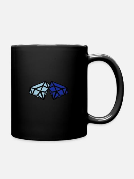 diamonds - Tasse einfarbig - Schwarz