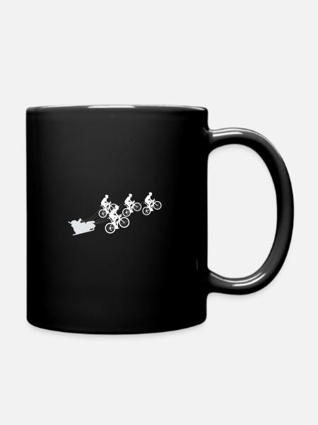 Père Noël avec des vélos - Mug uni - noir