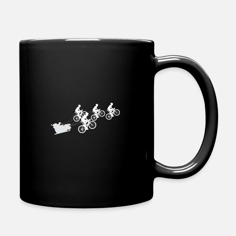 Père Noël avec des vélos - Mug uni - noir