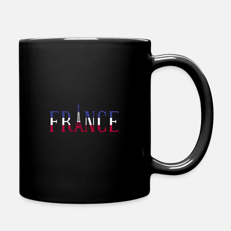 France - Mug uni - noir