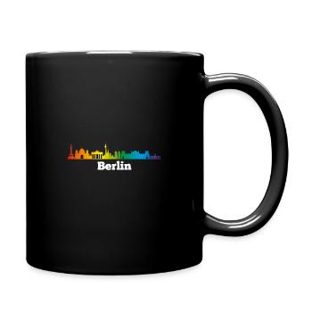 Skyline Berlin, LGBT - Tasse einfarbig - Schwarz - Rechts