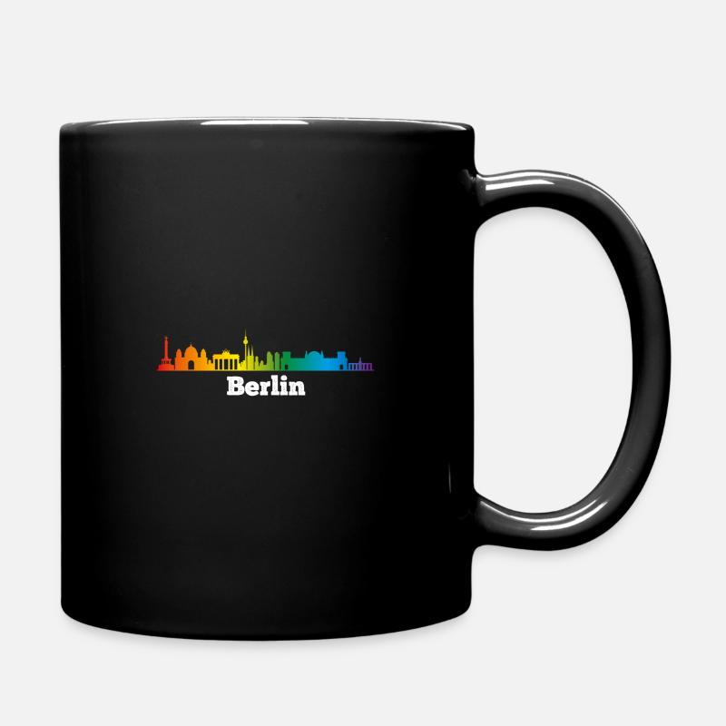 Skyline Berlin, LGBT - Tasse einfarbig - Schwarz