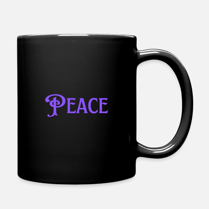 Peace - Tasse einfarbig - Schwarz