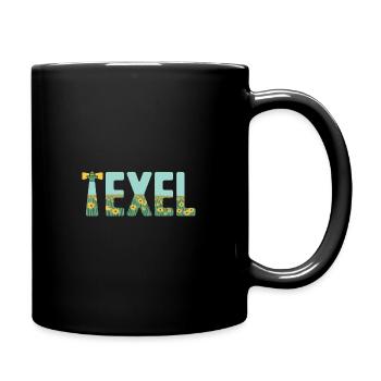 Leuchtturm von Texel - Tasse einfarbig - Schwarz - Rechts
