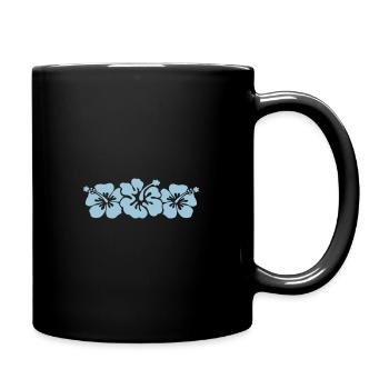 hibiscus 001 - Full Colour Mug - black - Right