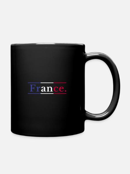 France - Mug uni - noir