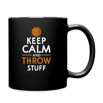 Töpfern - Tasse einfarbig - Schwarz - Rechts