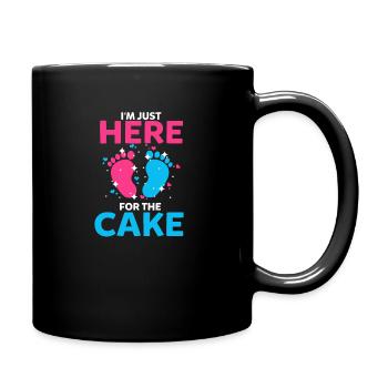 I’m Just Here For The Cake Gender Reveal - Mug uni - noir - Droite