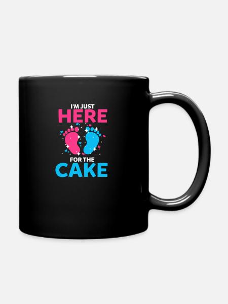 I’m Just Here For The Cake Gender Reveal - Mug uni - noir